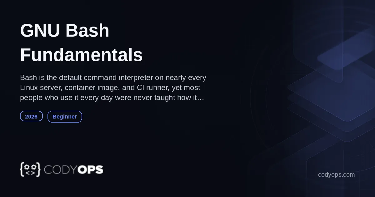 New Course GNU Bash Fundamentals Beginner Development Scripting 2026 Image
