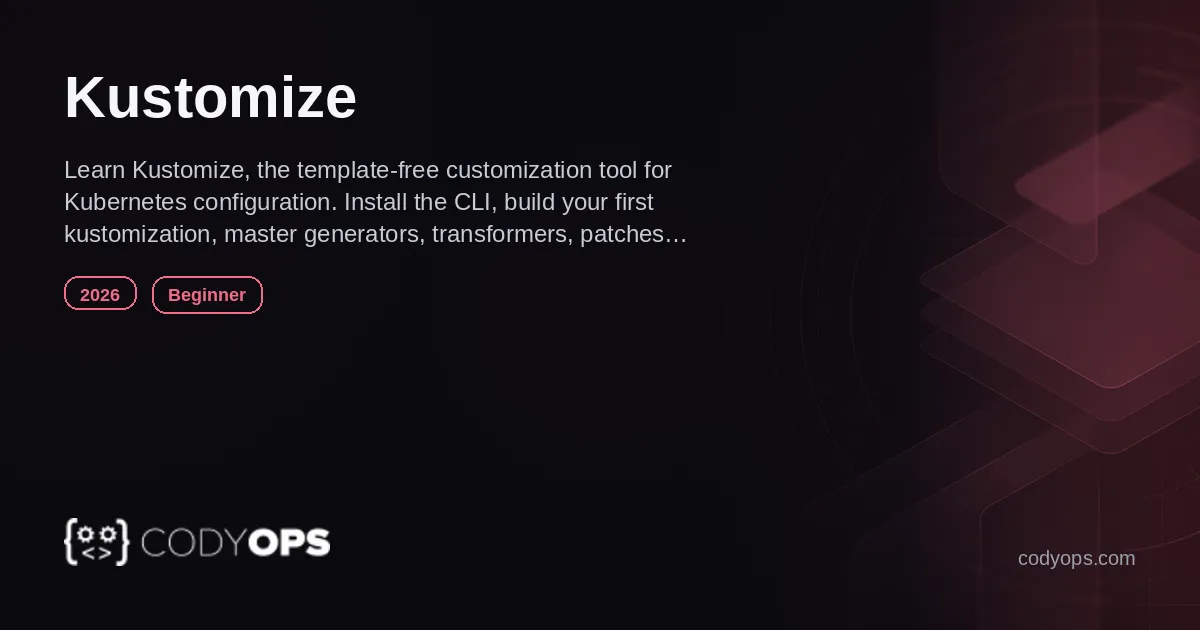 New Course Kustomize Beginner Deployment Automation 2026 Image