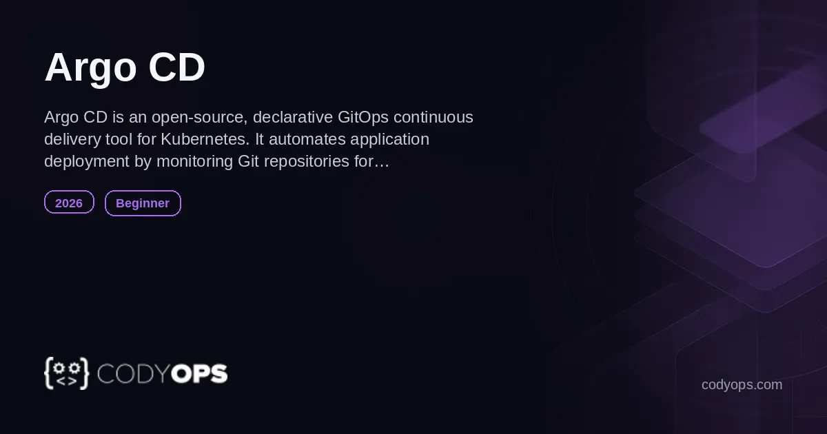 New Course Argo CD Beginner Deployment Automation 2026 Image